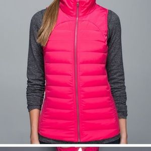 Lululemon pink vest size 6